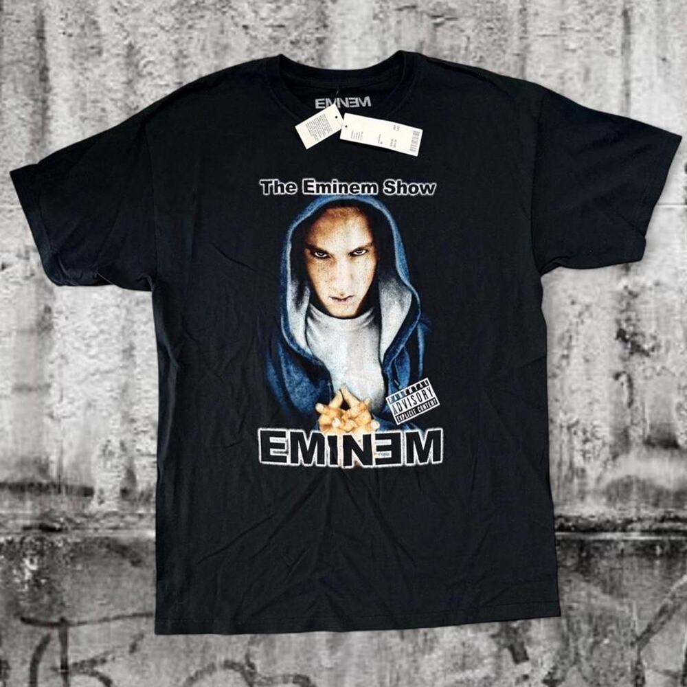 Eminem The Eminem Show Album Cover Graphic T-Shirt Black Size M NWT Deadstock